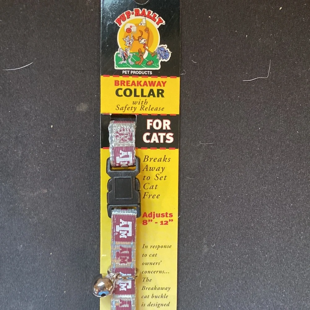 NEW - Texas A&M University Breakaway Cat Collar